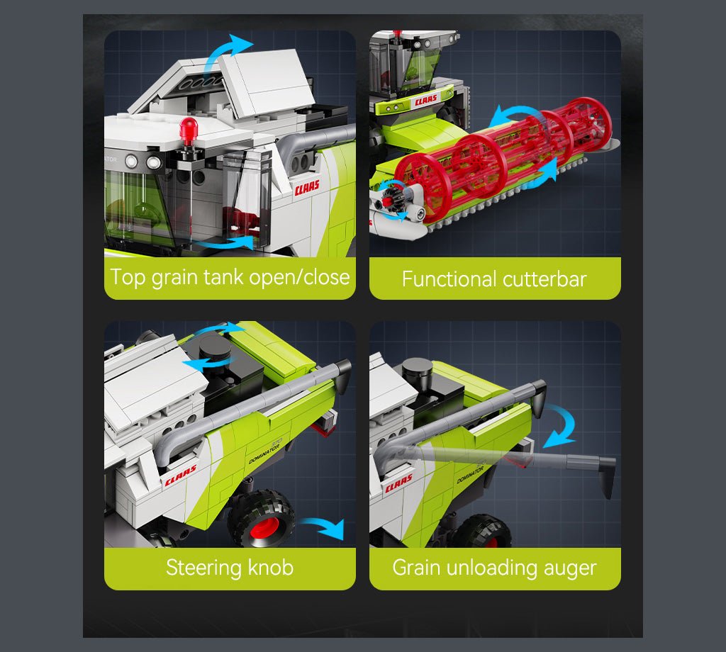 CLAAS Dominator 370 Combine Harvester - 348 pcs - Beanie Games