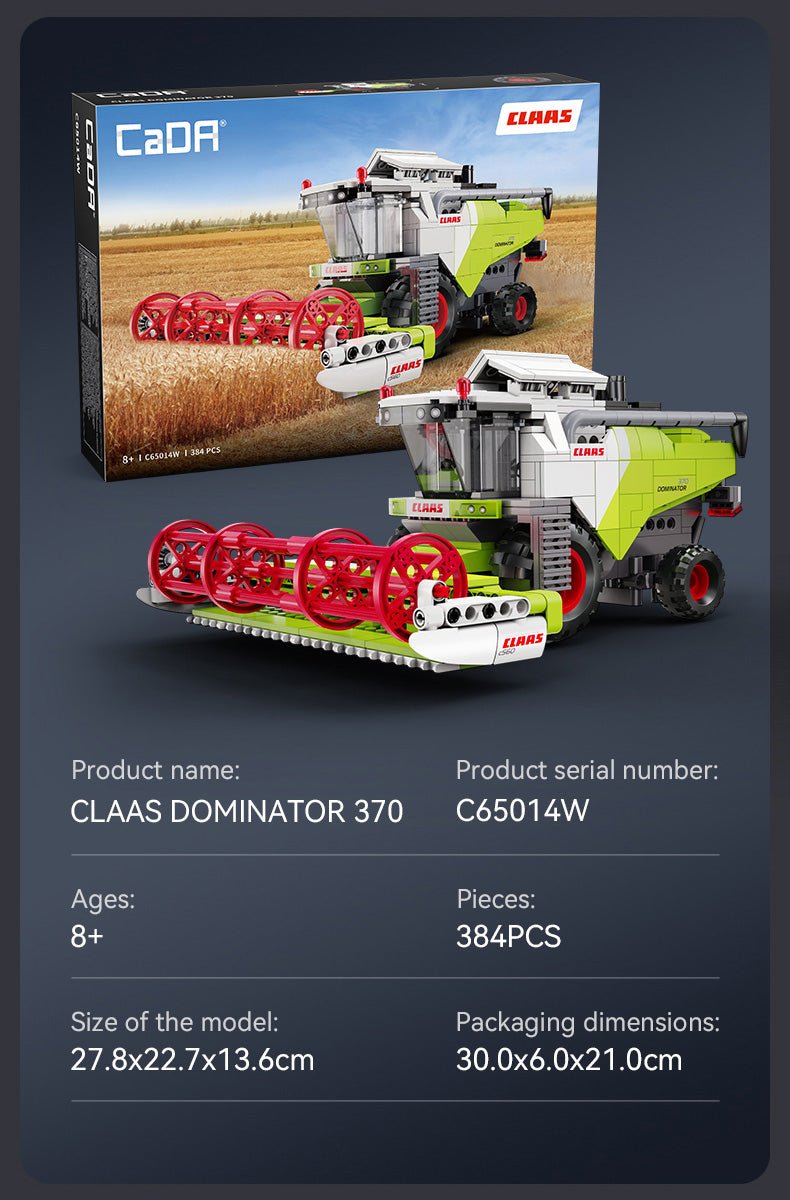 CLAAS Dominator 370 Combine Harvester - 348 pcs - Beanie Games