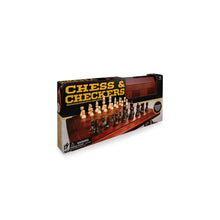 Classic Deluxe Wood Chess & Checkers Black & Gold - Beanie Games