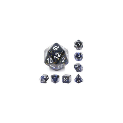Clear Night Sky RPG Dice Set - Beanie Games