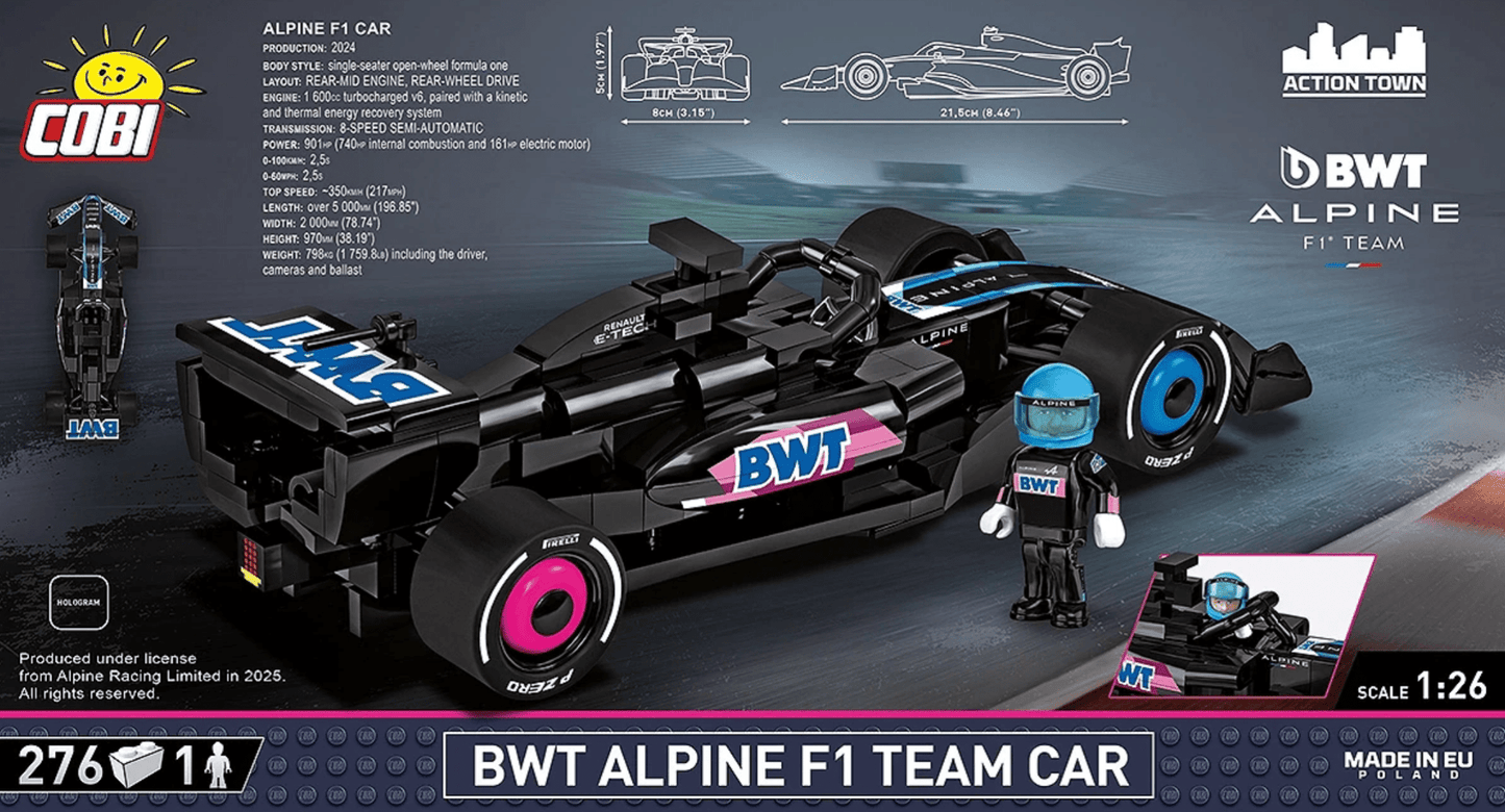 Cobi - BWT Alpine F1 Team Car - Beanie Games
