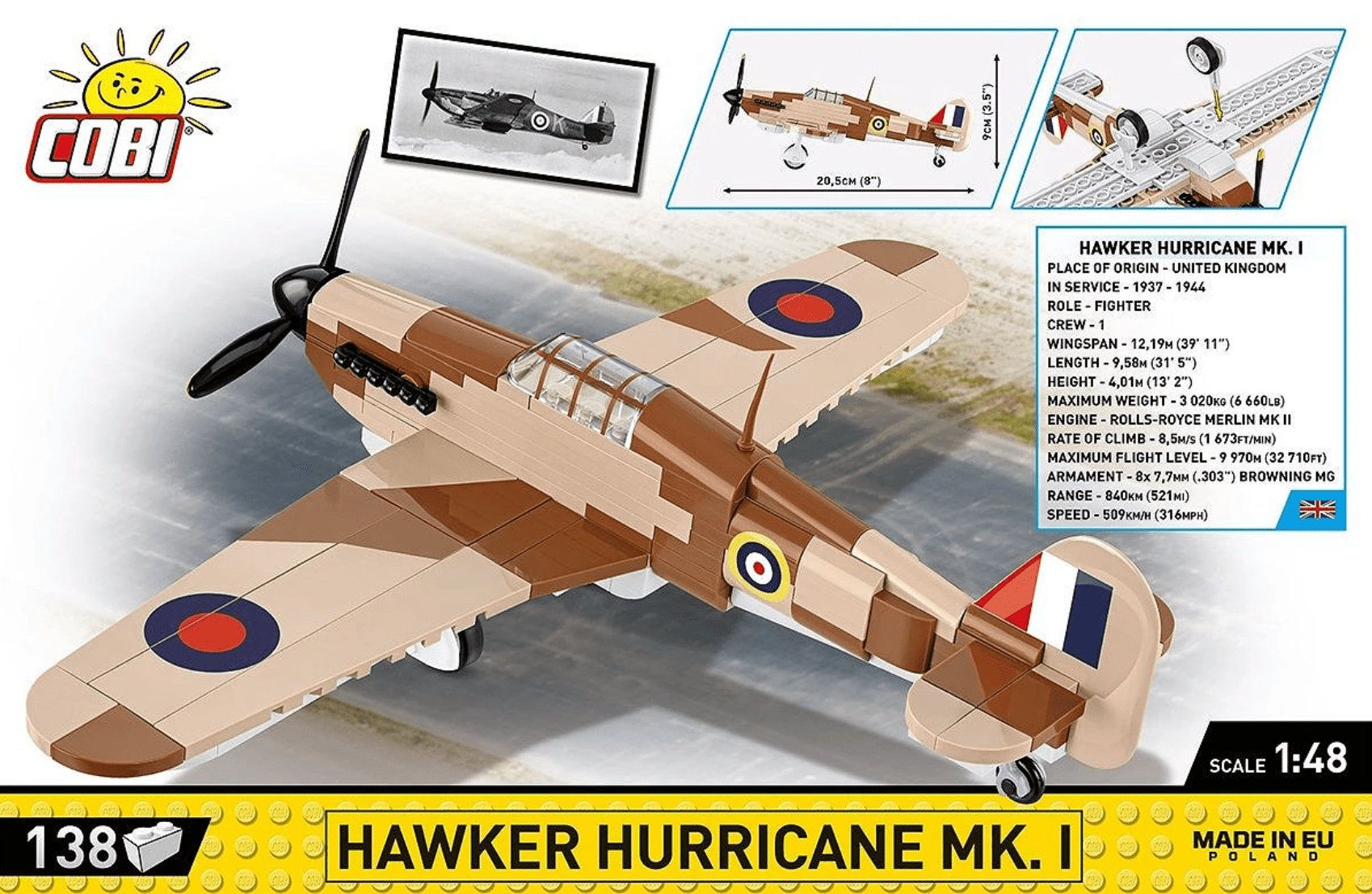 Cobi - Hawker Hurricane Mk.1 - Beanie Games