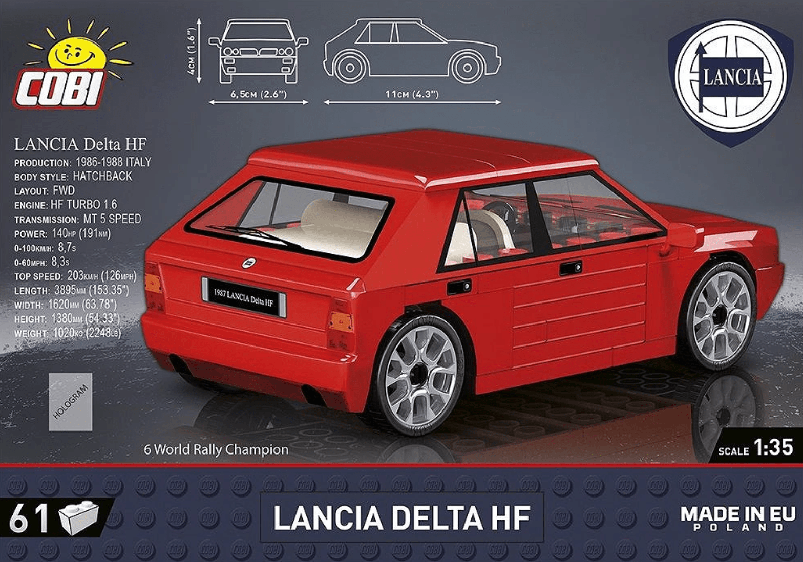 Cobi - Lancia Delta HF - Beanie Games