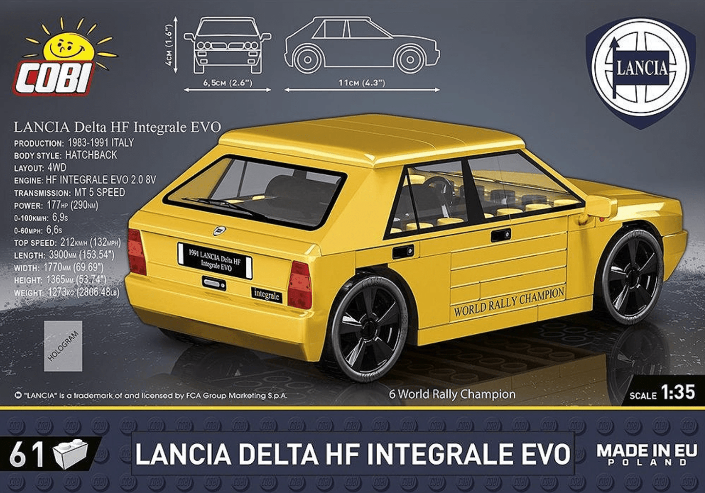 Cobi - Lancia Delta HF Integrale EVO 1991 - Beanie Games