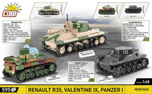 Cobi - Renault R35 - Valentine IX - Panzer I - Beanie Games