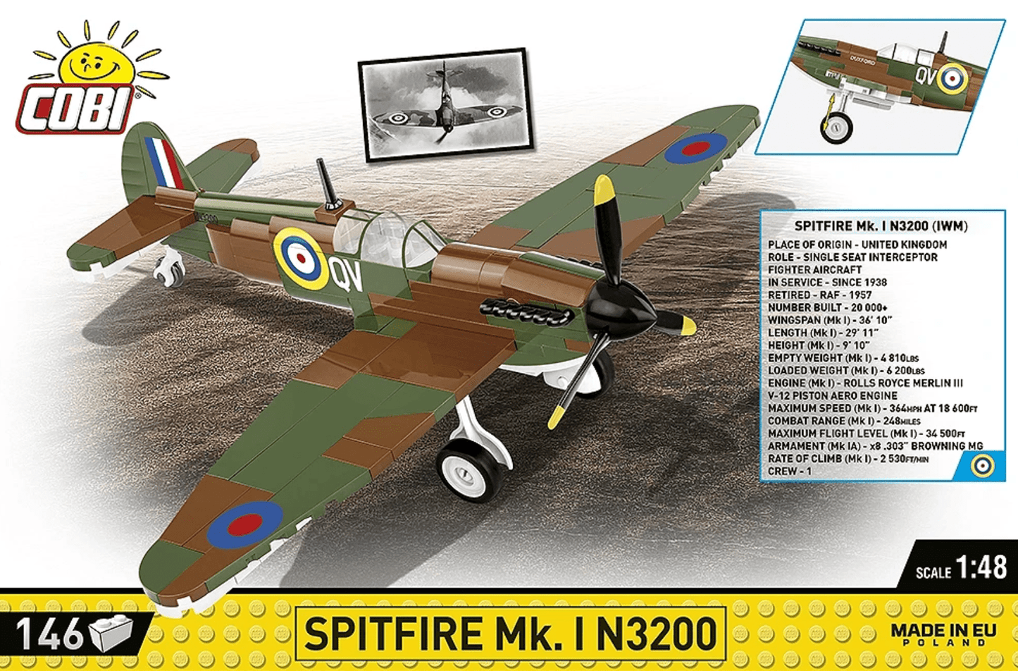 Cobi - Spitfire Mk. I N3200 - Imperial War Museum Duxford - Beanie Games