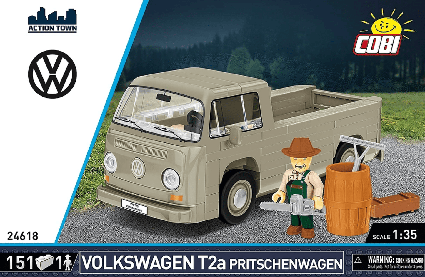 Cobi Volkswagen T2a Pritschenwagen - Beanie Games
