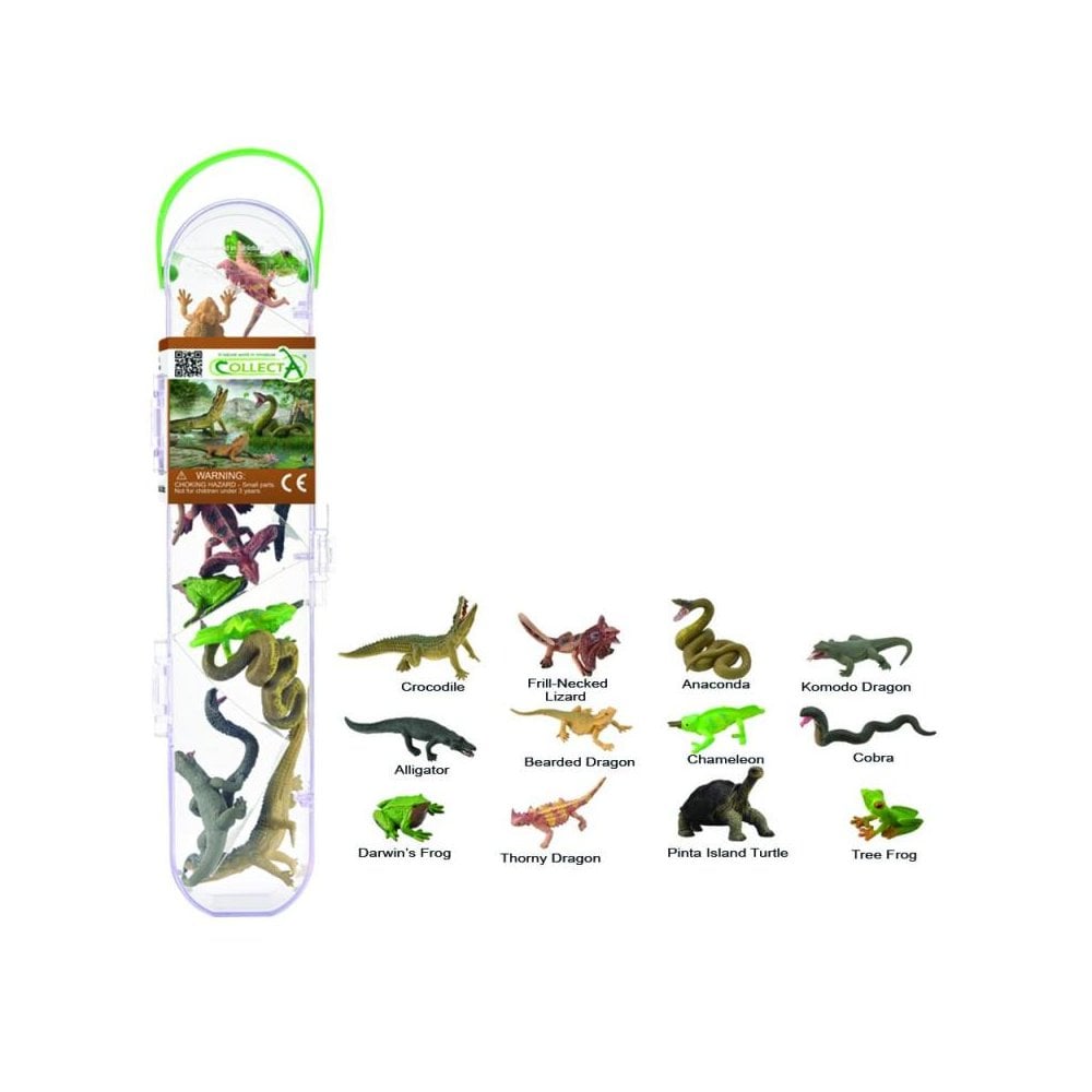 CollectA Box of Mini Reptiles & Amphibians - Beanie Games