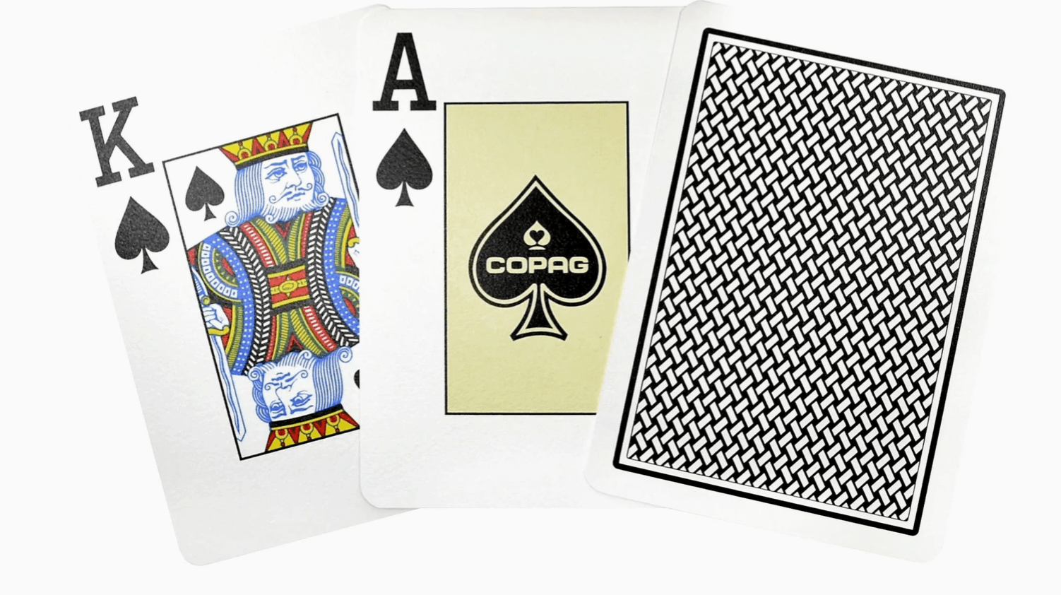 Copag Texas Hold'em Gold Jumbo 2 - Index Black - Beanie Games