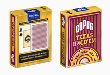 Copag Texas Hold'em Gold Jumbo 2 - Index Red - Beanie Games