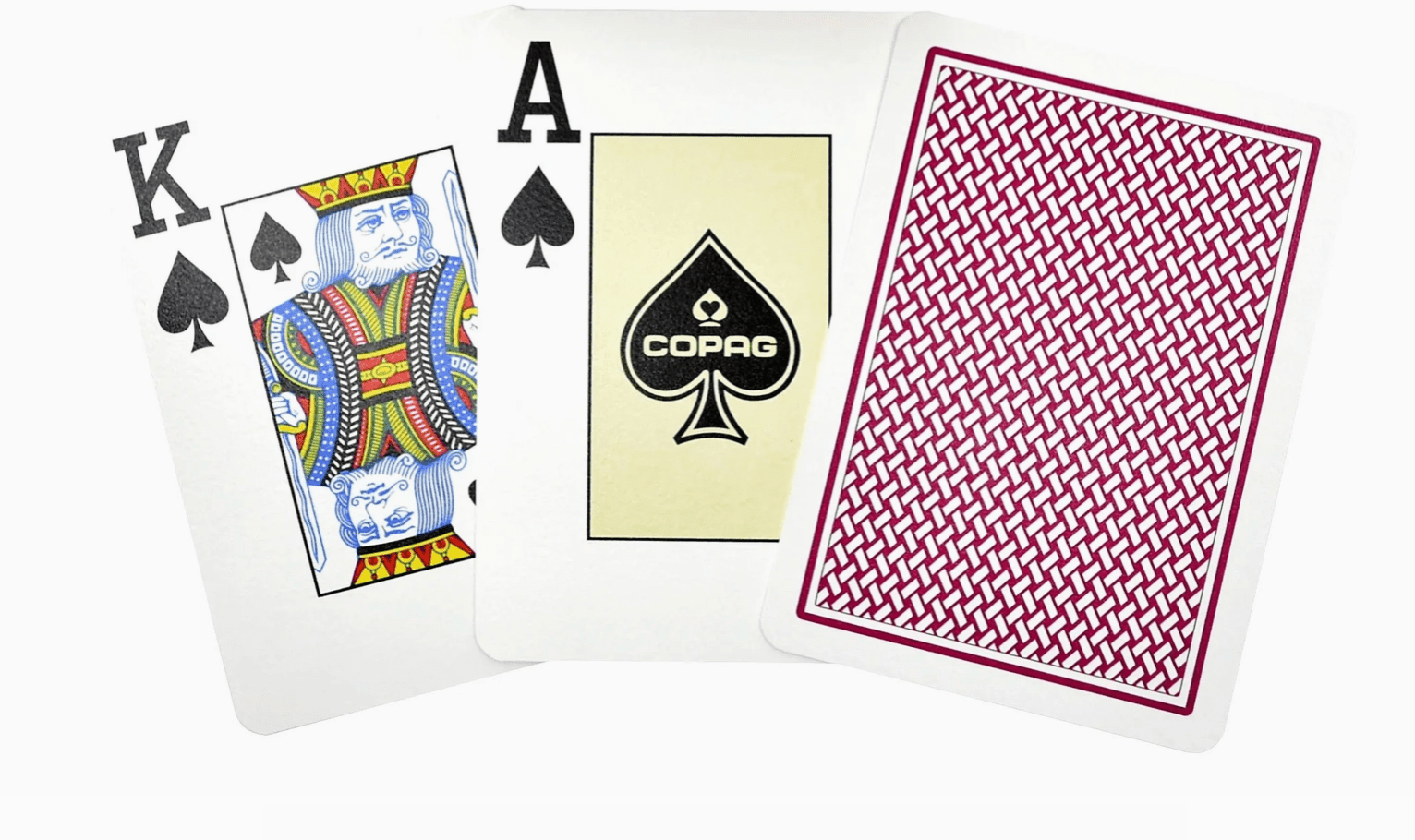 Copag Texas Hold'em Gold Jumbo 2 - Index Red - Beanie Games