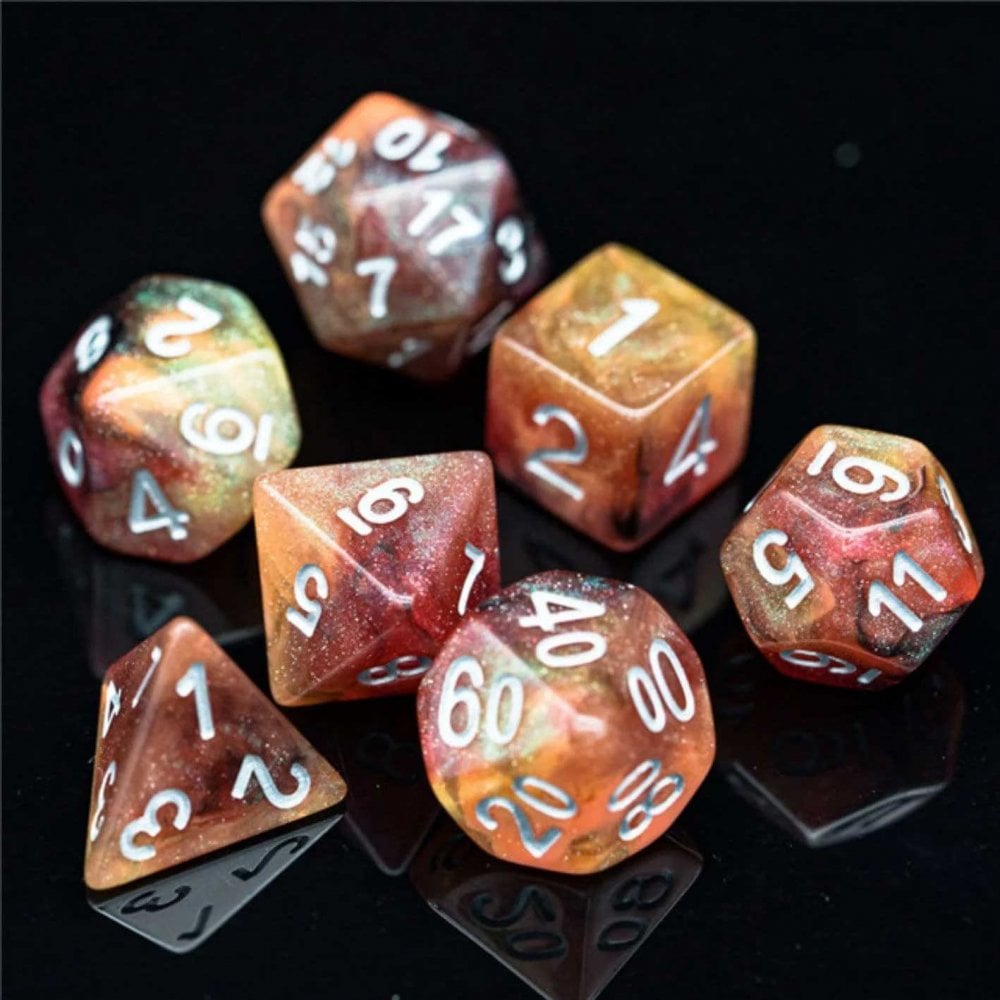 Copper Cosmos RPG Dice Set - Beanie Games