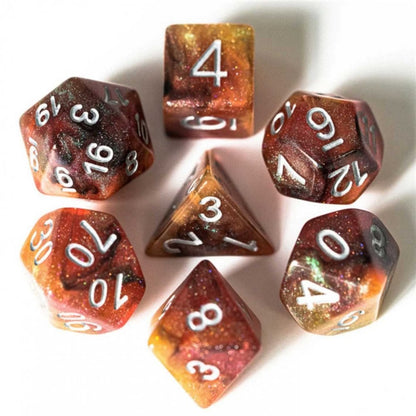 Copper Cosmos RPG Dice Set - Beanie Games