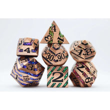 Copper with Rainbow Mica RPG Dice Set - Beanie Games