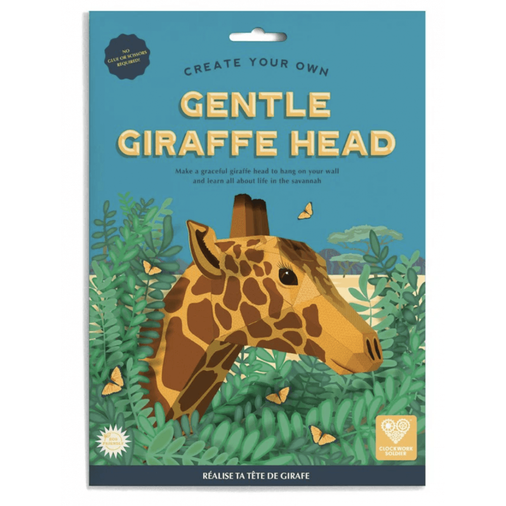 Create Your Own Gentle Giraffe Head - Beanie Games