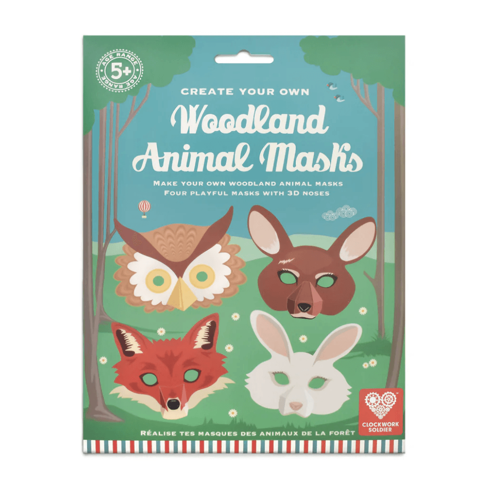 Create Your Own Woodland Animal Masks - Beanie Games