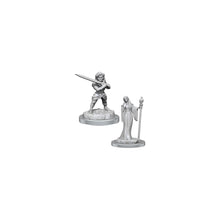 Critical Role Unpainted Miniatures Human Wizard Female & Halfling Holy Warrior Female - Beanie Games