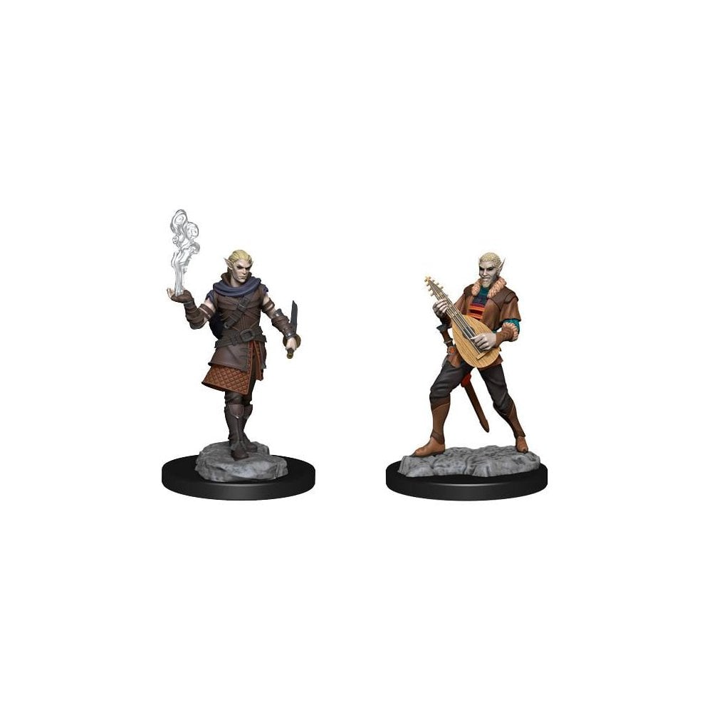 Critical Role: Unpainted Miniatures Pallid Elf Rogue and Bard Male - Beanie Games