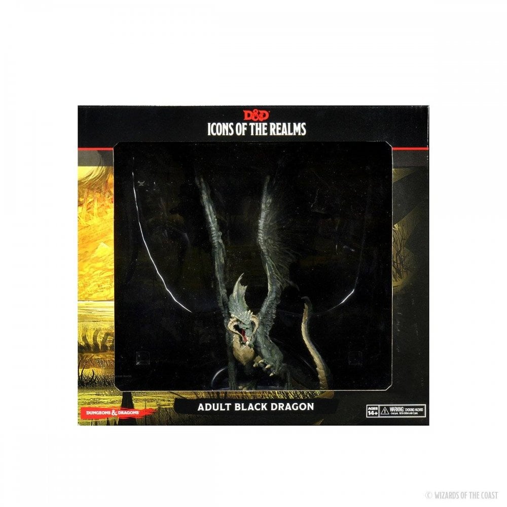 D&D Icons of the Realms: Adult Black Dragon Premium Figure - Beanie Games