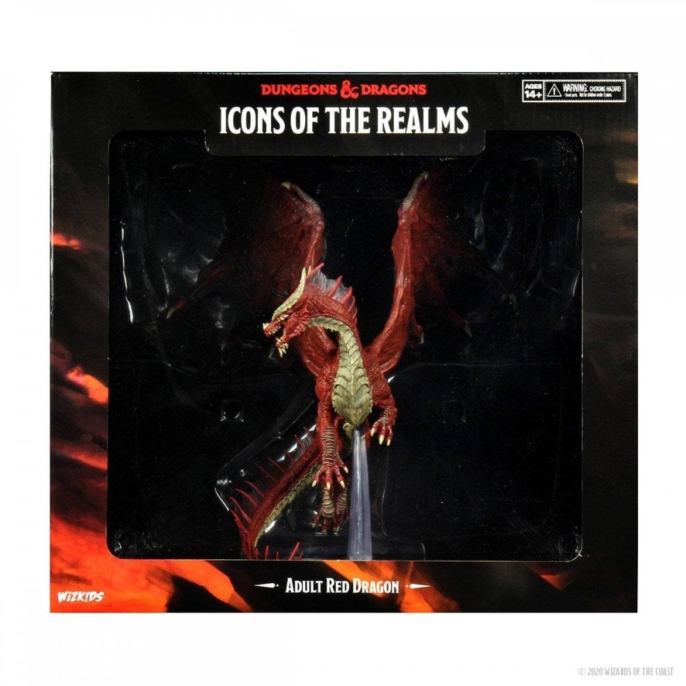 D&D Icons of the Realms: Adult Red Dragon Premium Figure - Beanie Games