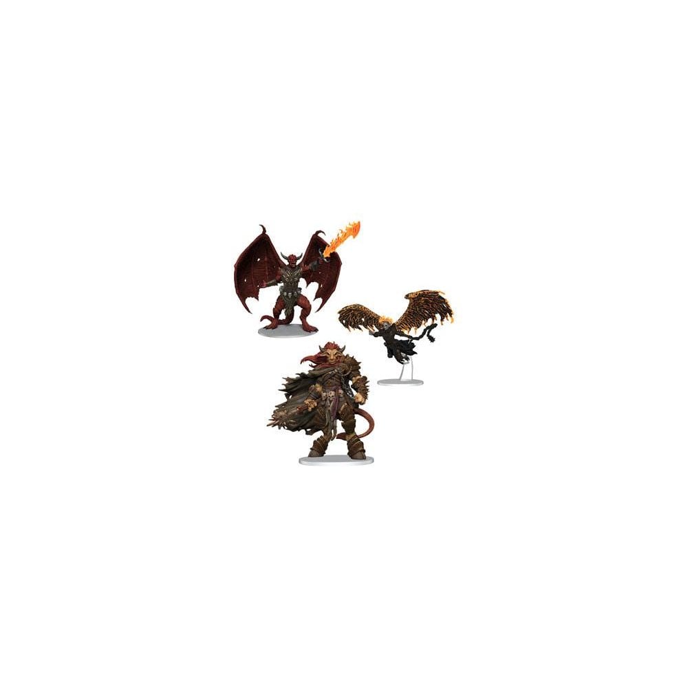 D&D Icons of the Realms pre - painted Miniatures Archdevils - Bael, Bel, and Zariel - Beanie Games