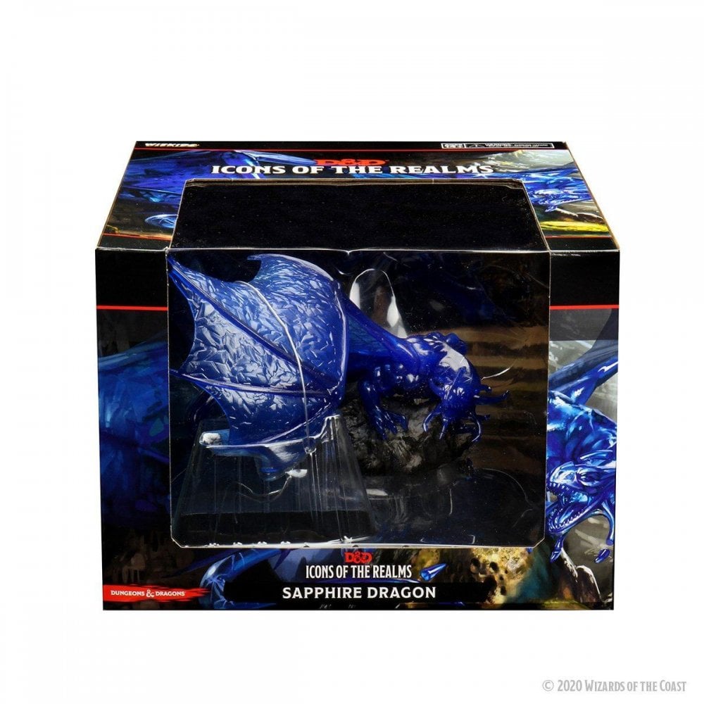 D&D Icons of the Realms: Sapphire Dragon Premium Figure - Beanie Games