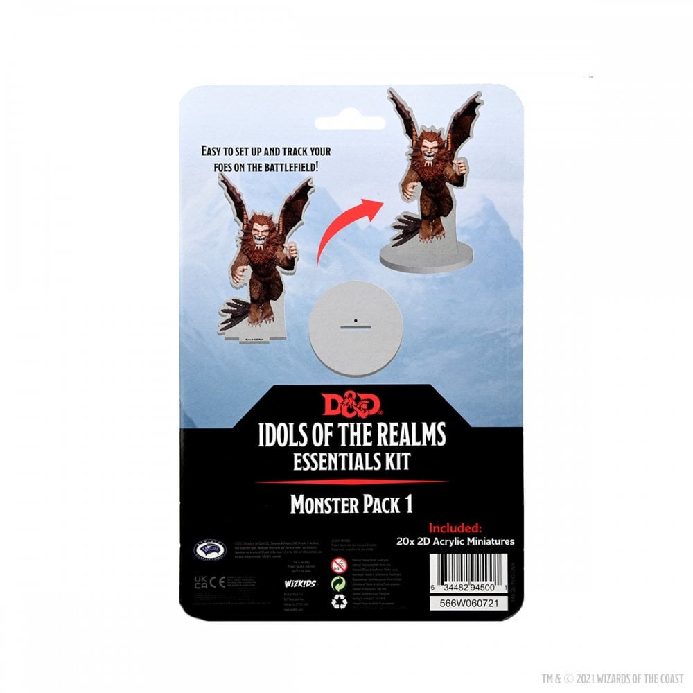 D&D Idols of the Realms: Essentials 2D Miniatures - Monster Pack 1 - Beanie Games