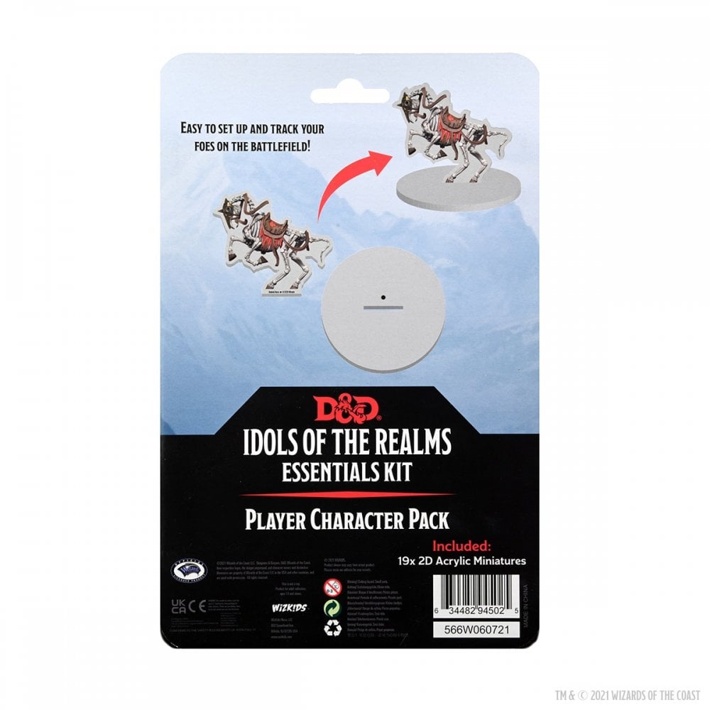 D&D Idols of the Realms: Essentials 2D Miniatures - Players Pack - Beanie Games