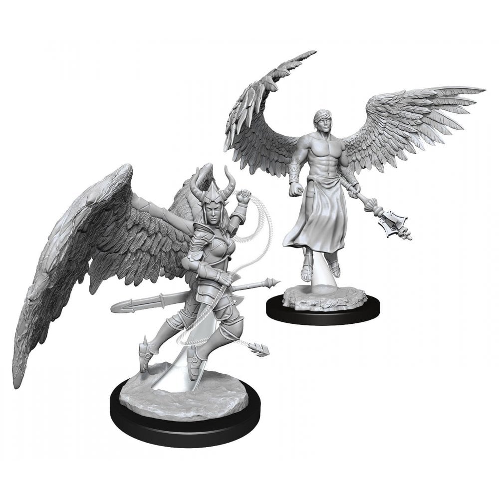 Deva & Erinyes: D&D Nolzur's Marvelous Unpainted Miniatures (W13) - Beanie Games