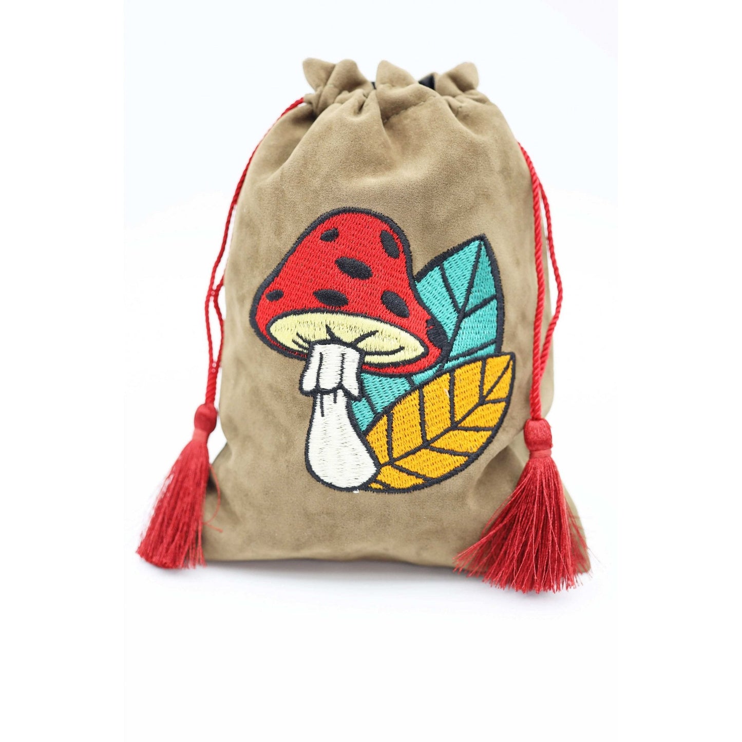 Dice Bag - Mushroom and Leaf - Beanie Games