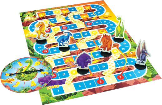 Dinosaur Snakes & Ladders - Beanie Games