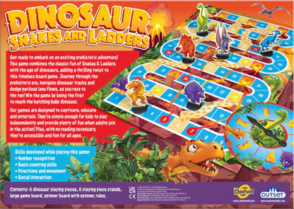 Dinosaur Snakes & Ladders - Beanie Games