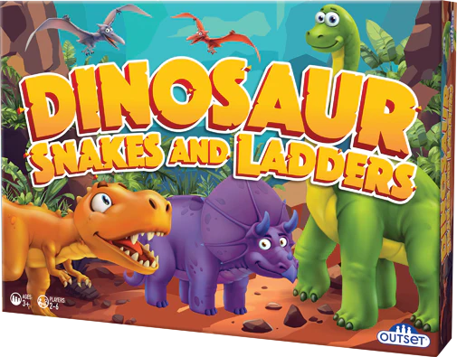 Dinosaur Snakes & Ladders - Beanie Games