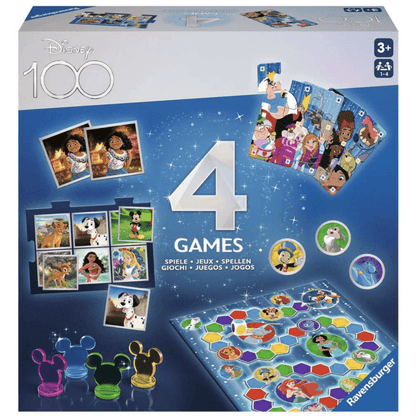 Disney 100th Anniversary 4 in 1 Games - Beanie Games