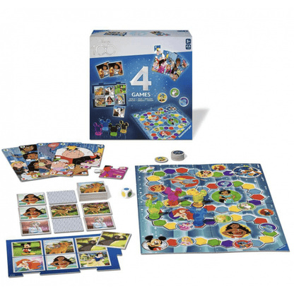 Disney 100th Anniversary 4 in 1 Games - Beanie Games