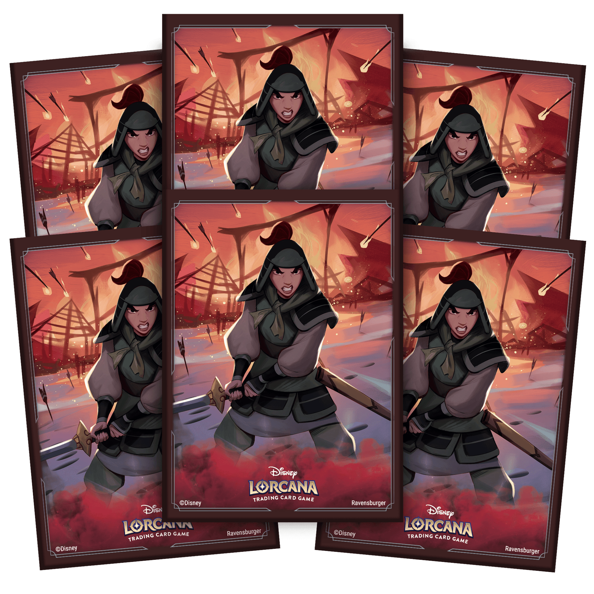 Disney Lorcana - Rise Of The Floodborn - Mulan Sleeves (65) - Beanie Games