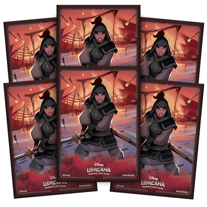 Disney Lorcana - Rise Of The Floodborn - Mulan Sleeves (65) - Beanie Games