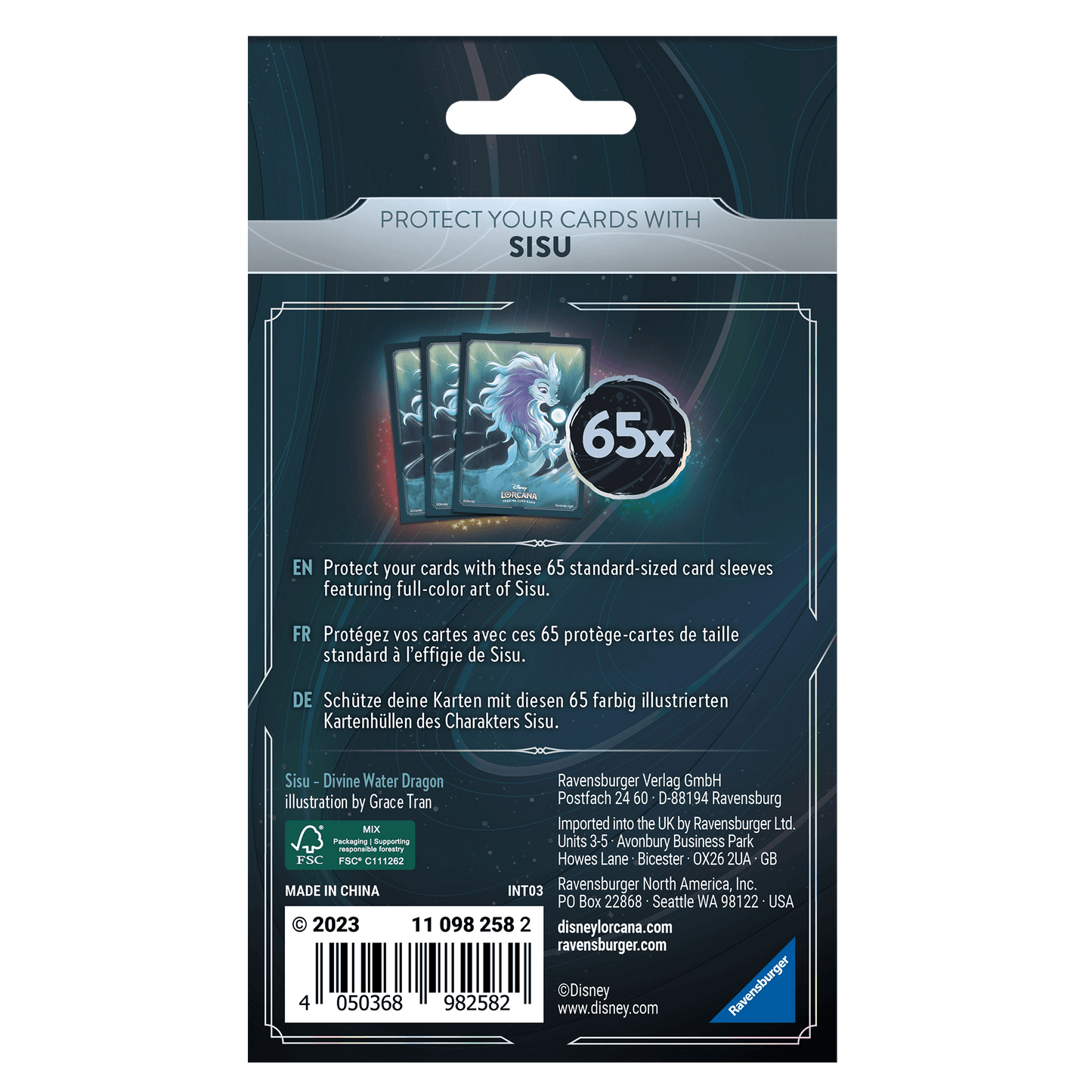 Disney Lorcana - Rise Of The Floodborn - Sisu Sleeves (65) - Beanie Games