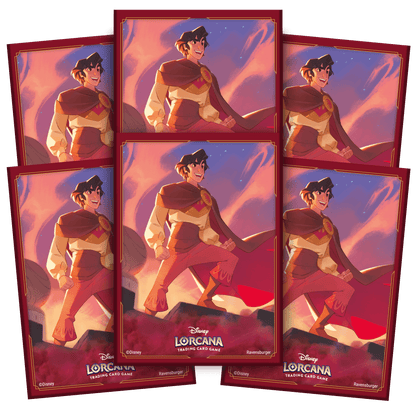 Disney Lorcana Set 5 Shimmering Skies Card Sleeves Aladdin - Beanie Games