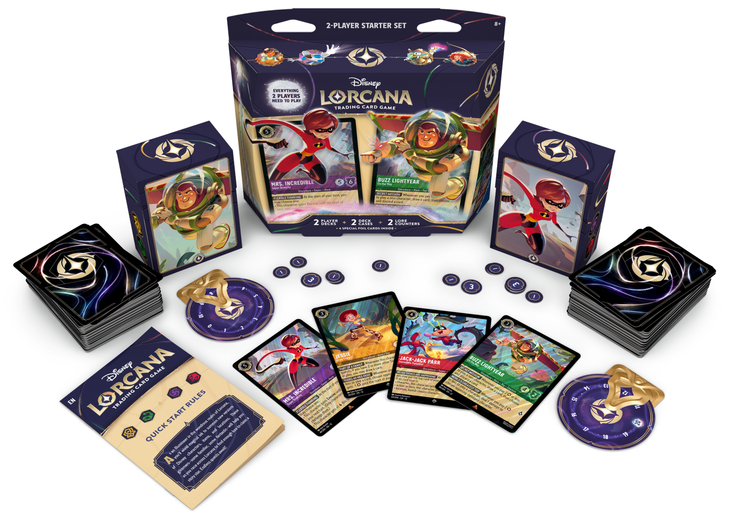Disney Lorcana Wilds Unknown: 2-Player Starter Set - Beanie Games