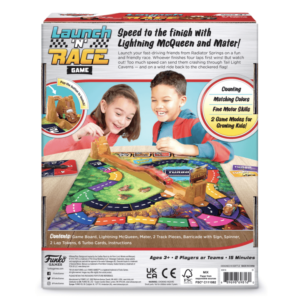 Disney/Pixar Cars Launch N Race Game - Beanie Games