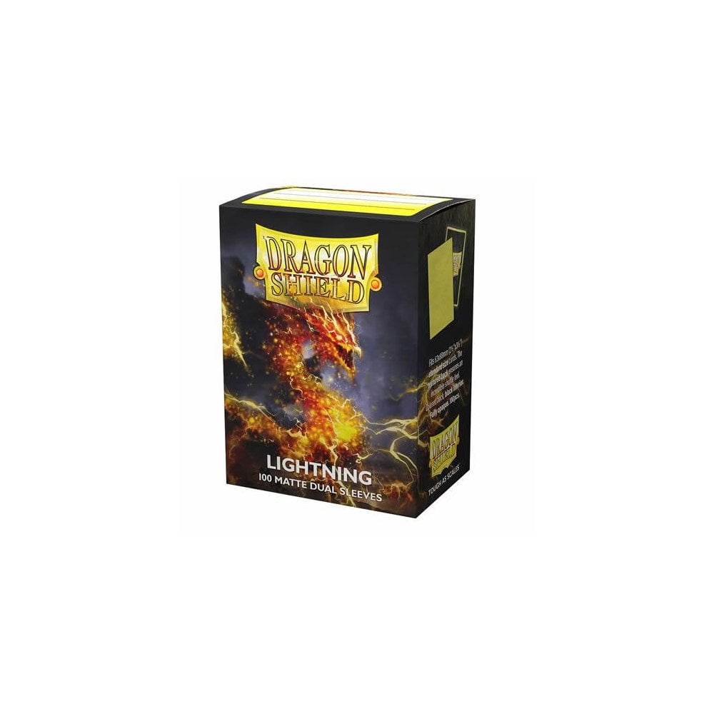 Dragon Shield - Dual Matte Standard Size Sleeves (100) - Lightning - Beanie Games
