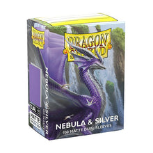 Dragon Shield - Dual Matte Standard Size Sleeves (100) - Nebula & Silver - Beanie Games