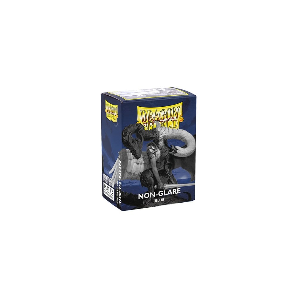 Dragon Shield - Matte Non - Glare Standard Size Sleeves 100pk - Blue. - Beanie Games
