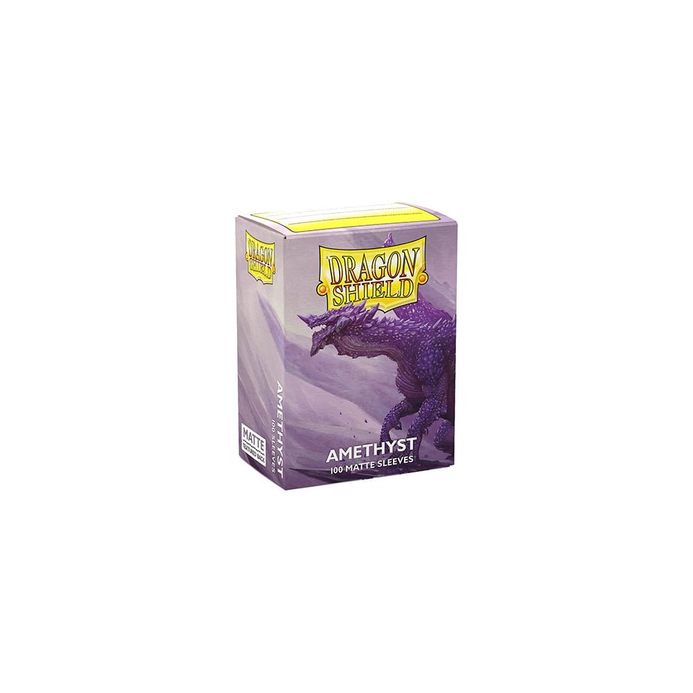 Dragon Shield - Matte Standard Size Sleeves 100pk - Amethyst - Beanie Games