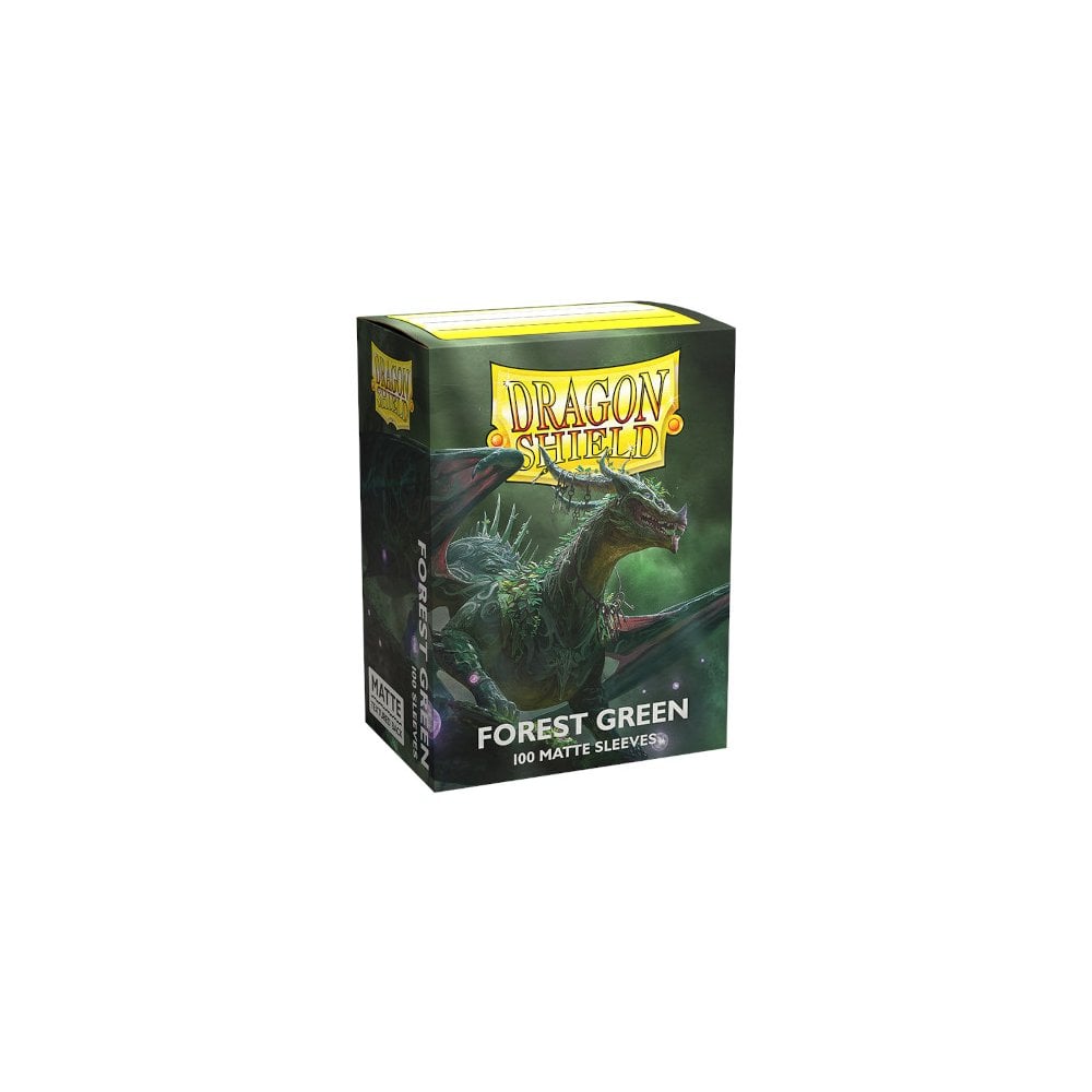Dragon Shield - Matte Standard Size Sleeves 100pk - Forest Green - Beanie Games
