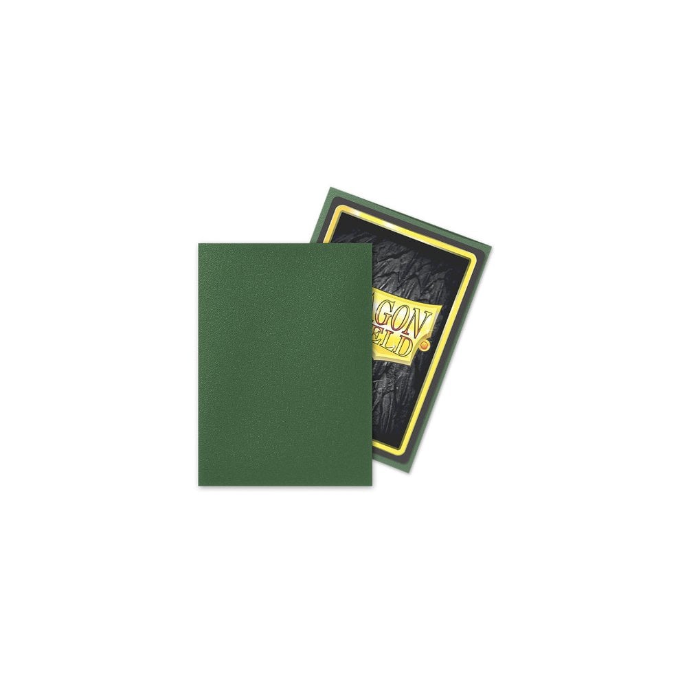 Dragon Shield - Matte Standard Size Sleeves 100pk - Forest Green - Beanie Games