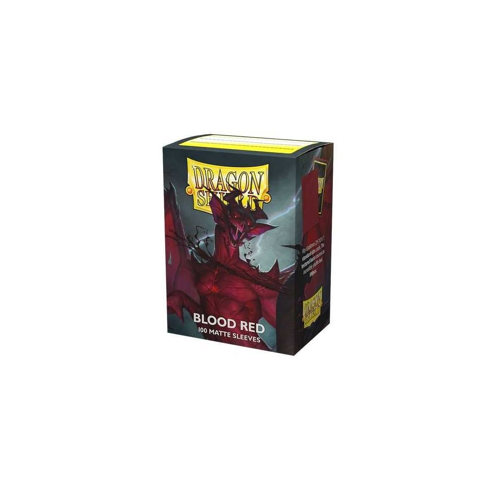Dragon Shield - Matte Standard Size Sleeves - Blood Red (100) - Beanie Games