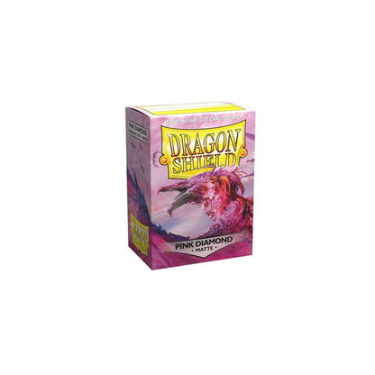 Dragon Shield - Matte Standard Size Sleeves - Pink Diamond (100) - Beanie Games