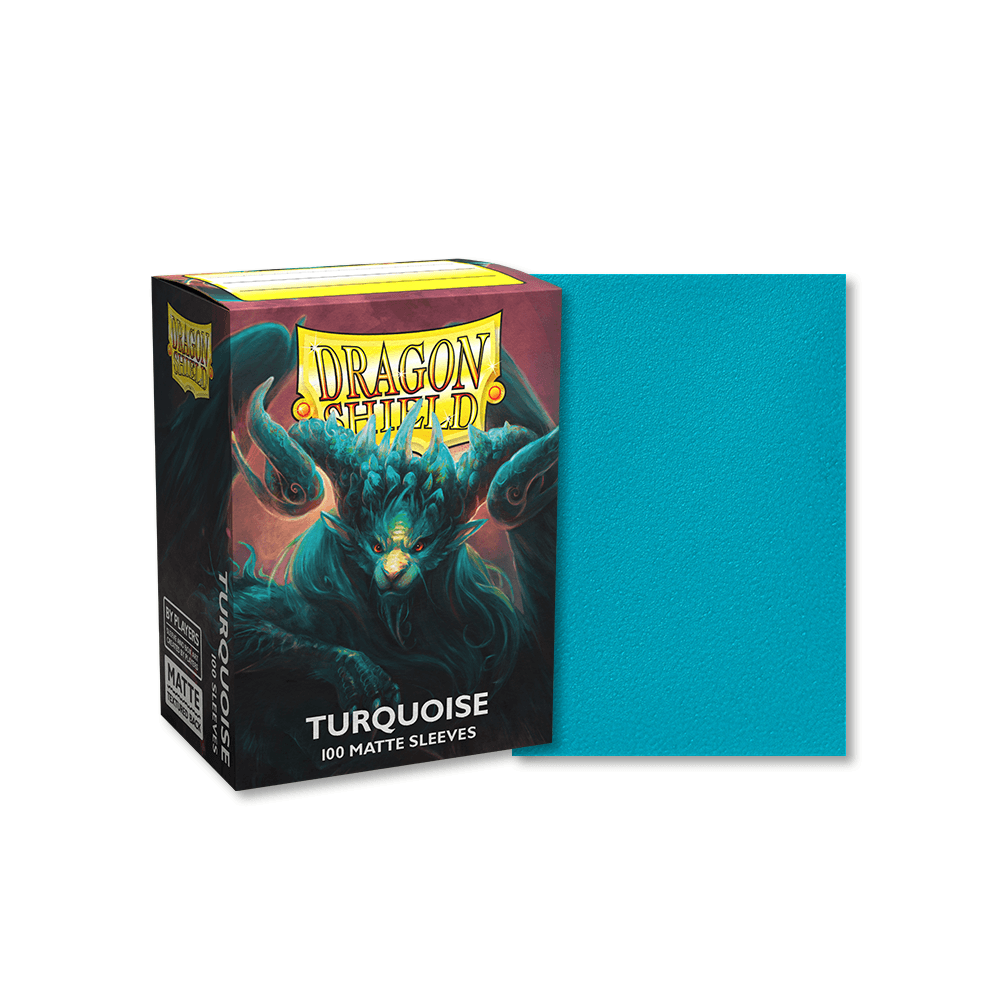 Dragon Shield - Matte Standard Size Sleeves - Turquoise - Beanie Games